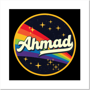 Ahmad // Rainbow In Space Vintage Style Posters and Art